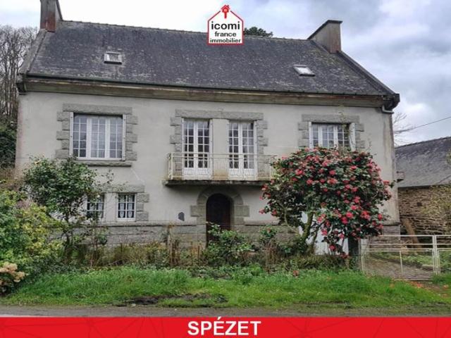 FINISTERE Spézet 29540 A VENDRE MAISON DE 170M² 4 CHAMBRES GARAGE GRENIER AMENAGEABLE DEPENDANCE A RENOVER DE 100M² DIVISION PARCELLAIRE POSSIBLE