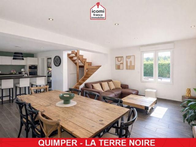 FINISTERE Quimper 29000 A VENDRE MAISON 120M² 5 CHAMBRES GRANDE PIECE DE VIE RENOVATION RECENTE SECTEUR RECHERCHE EN IMPASSE DPE D