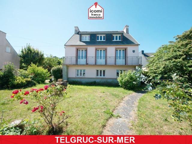 FINISTERE Telgruc sur Mer 29560 A VENDRE MAISON 154M2 3 APPARTEMENTS 2 APPARTEMENTS TYPE T2 1 APPARTEMENT TYPE T1 1000M2 DE TERRAIN CONSTRUCTIBLE DIVISION A ETUDIER A 5MIN DE LA PLA