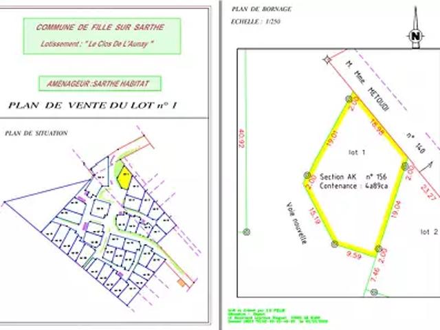 Fillé 72210 Achat / Vente terrain