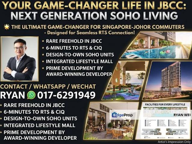 first ever SOHO residence in the heart of Johor Bahru City Centre JBCC —a project designed specifically for the modern cross border professional