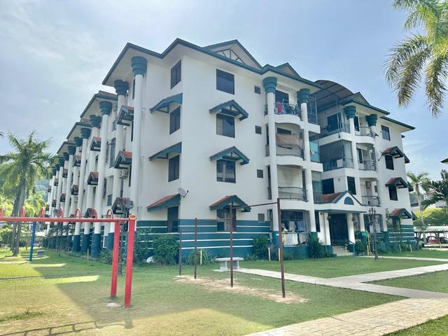 First floor Indah court likas nice location apartment