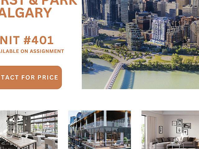 First & Park Calgary Unit #104 Now Available On Assignment