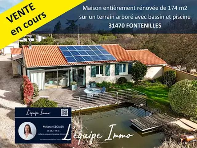 Fontenilles 31470 Achat / Vente maison 7 pièces t7