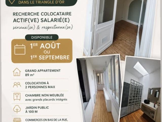 Fondaudège · Bel appart · Coloc 2 pers · 750€