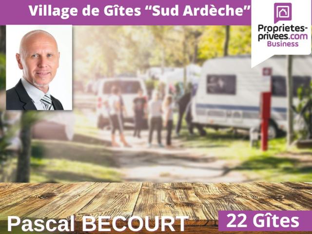 Fonds de commerce village de gîtes, restaurant Sud Ardèche