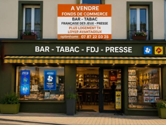 Fonds de commerce Bar – Tabac – Française des Jeux – Presse – Emplacement n°1 – Redon 35