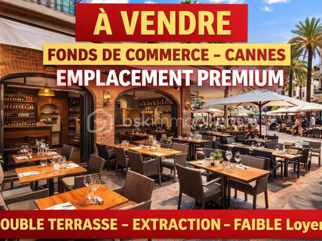 FONDS DE COMMERCE – CANNES FÉLIX FAURE – EMPLACEMENT N°1 – DOUBLE TERRASSE