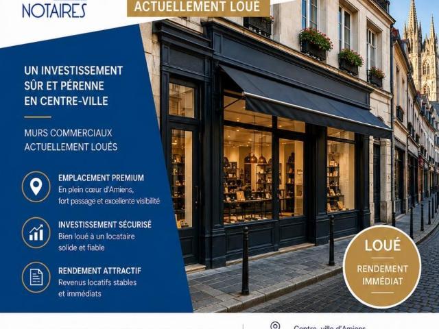 Fonds et/ou murs commerciaux à vendre à Amiens 80000