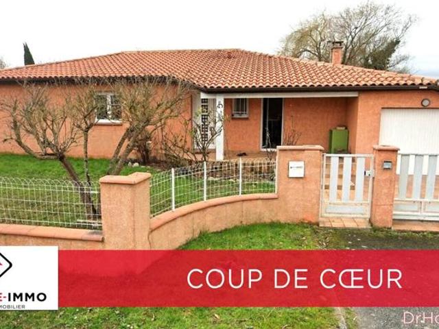 FONSORBES: Villa T4 de plain pied de 105 m² avec garage sur 800 m²