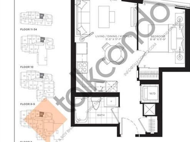 For Lease 308 Jarvis Street Unit# 2209, Toronto, Ontario