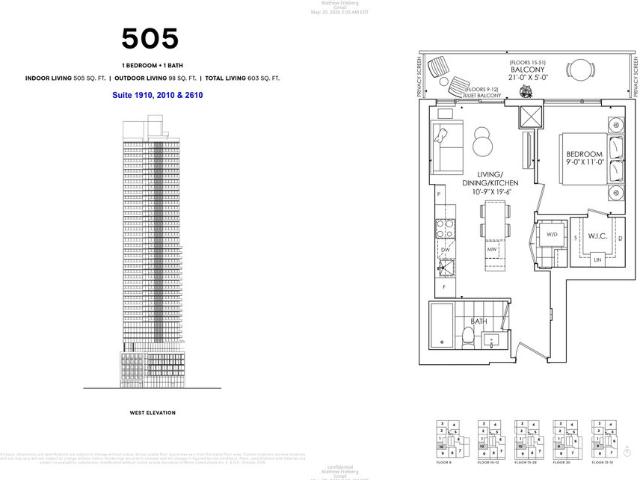 For Lease 89 Church Street Unit# 2010, Toronto, Ontario