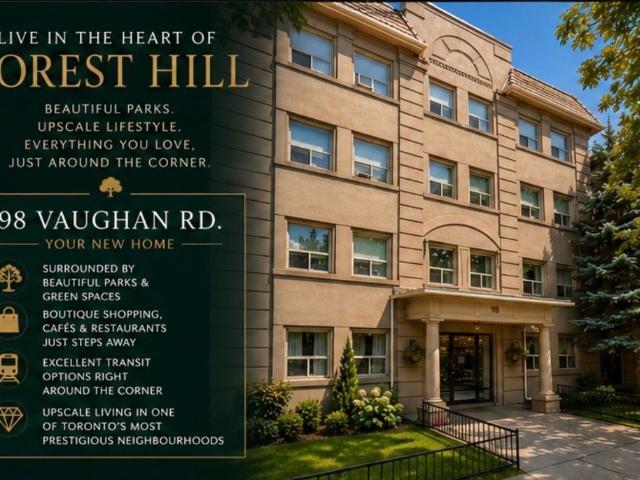 For Lease 98 VAUGHAN Road Unit# 302, Toronto, Ontario