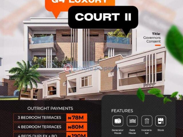 For sale: 4 bedroom Block Of Flats Block C, Plot 30, Atlantic Nominee Estate, Ajiwe Lekki Via Aja, Eti Osa, Lga Abraham Adesanya Ajah Lagos PID: 8PBNZD | Private Property Nigeria