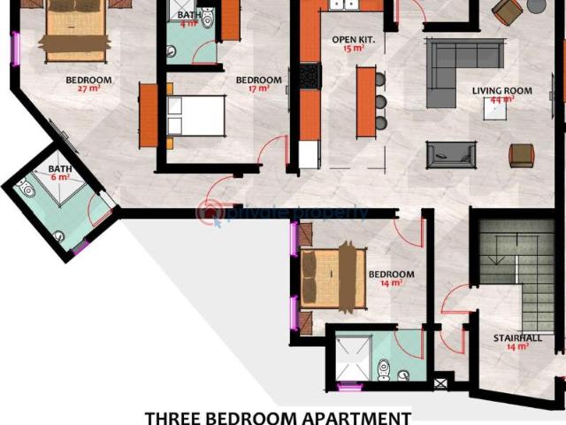 For sale: 2 bedroom Block Of Flats Guzape Abuja Phase 1 PID: 1PBLPW | Private Property Nigeria
