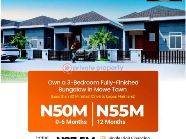 For sale: 2 bedroom Bungalow Almond County Estate, Mowe Town. Mins Drive To Redemption Camp. Mowe Ogun area PID: 9PCGYT | Private Property Nigeria