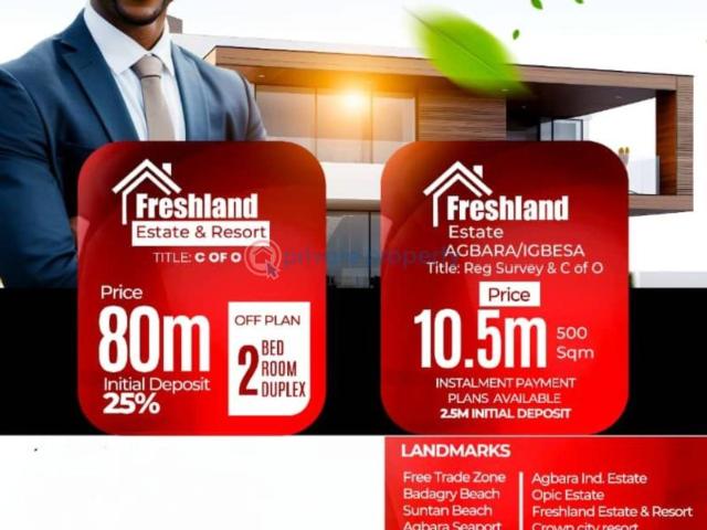 For sale: 2 bedroom Duplex Freshland Estate Located Agbara Ogun area PID: 5PCPYU | Private Property Nigeria