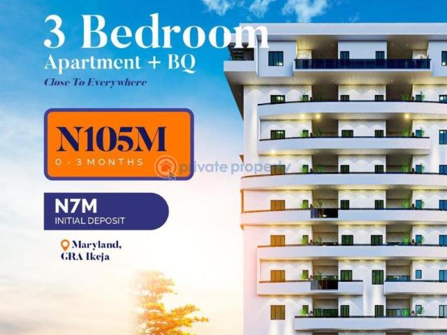 For sale: 3 bedroom Block Of Flats Main Castle Apartment Mende Maryland Ikeja LSDPC Maryland Estate Lagos PID: 2PBFKN | Private Property Nigeria