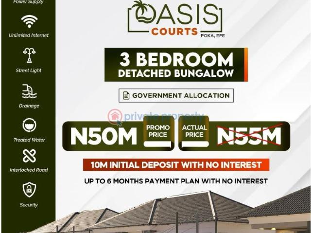For sale: 3 bedroom Detached Bungalow Poka Town Epe Lagos PID: 1PCNDK | Private Property Nigeria