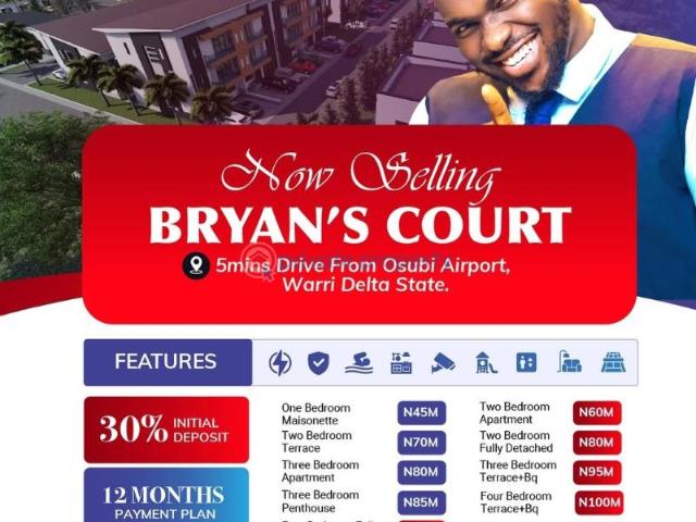 For sale: 3 bedroom Terrace 5 Minutes Drive From Osubi Airport Bryan Court Warri Delta PID: 9PCKSQ | Private Property Nigeria