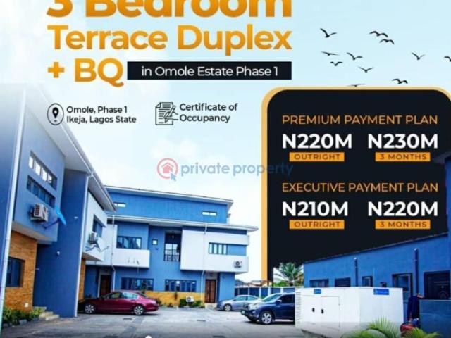 For sale: 3 bedroom Terrace Omole Phase 1 Amazing Grace Court 1 Ikeja Lagos PID: 0PCMXV | Private Property Nigeria