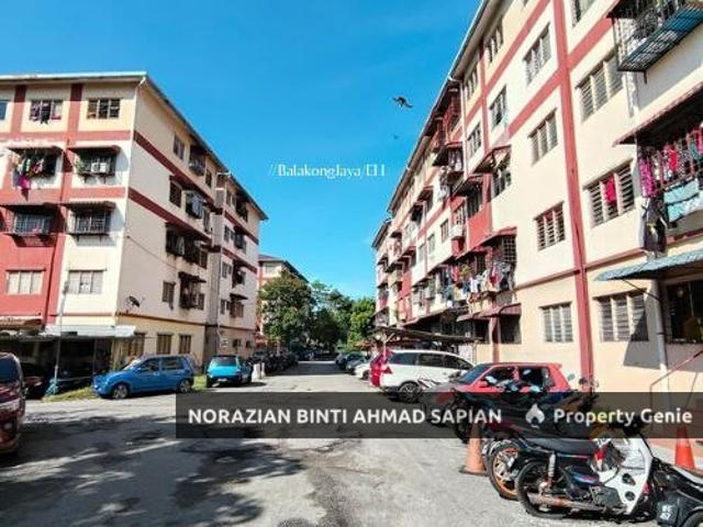 For Sale Apartment Taman Balakong Jaya, Balakong, Cheras