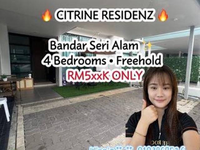For Sale Citrine Residenz Bandar Seri Alam W16