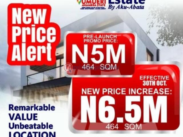 For sale: Commercial Land Beside Chinua Achebe International Airport, Umueri Awka Anambra Area PID: 6PBZFH | Private Property Nigeria