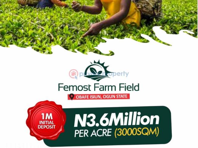 For sale: Commercial Land Femost Farm Fields Zularich Residence Sangotedo Ijebu North Ogun PID: 3PBUXQ | Private Property Nigeria