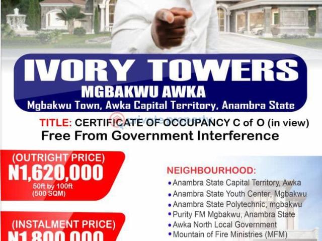 For sale: Commercial Land In Mgbakwu Village Awka Anambra Area PID: 3PCCRU | Private Property Nigeria