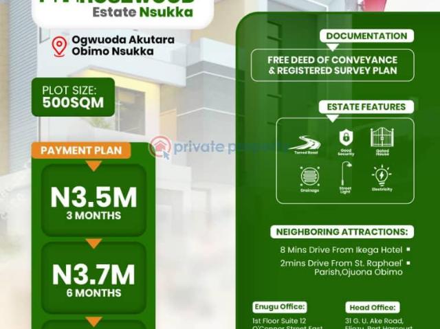 For sale: Land Nsukka Enugu PID: 1PBCMC | Private Property Nigeria