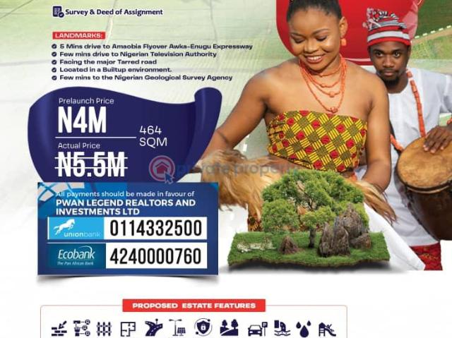For sale: Land Awka Anambra Area PID: 3PAUTC | Private Property Nigeria