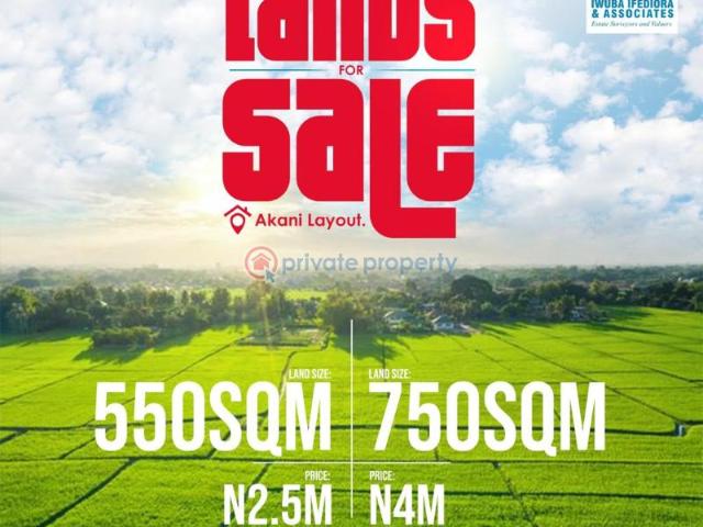 For sale: Land Akani Layout Enugu Area PID: 4PADYE | Private Property Nigeria