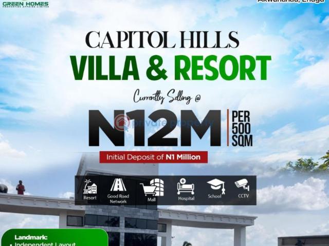 For sale: Land Capitol Hills Villa And Resort Estate With Beautiful Estate Layout, obeagu Uno Akwunanau Enugu Area PID: 6PCHWP | Private Property Nigeria