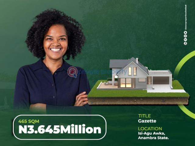 For sale: Land Isi Agu Awka Anambra Area PID: 3PAUTB | Private Property Nigeria