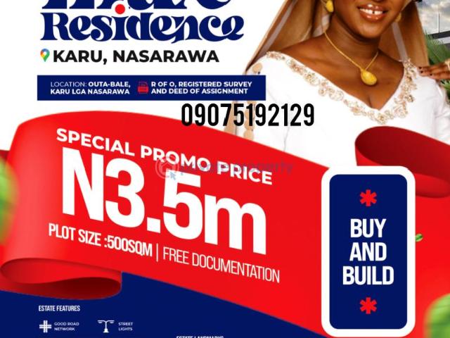 For sale: Land Karu Nassarawa PID: 5PCAUN | Private Property Nigeria