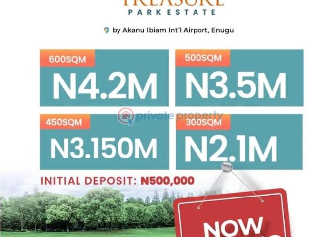 For sale: Land Treasure Park Estate, enugu Port Harcourt Express Way Enugu Suburb Enugu Area PID: OVRF123658 | Private Property Nigeria