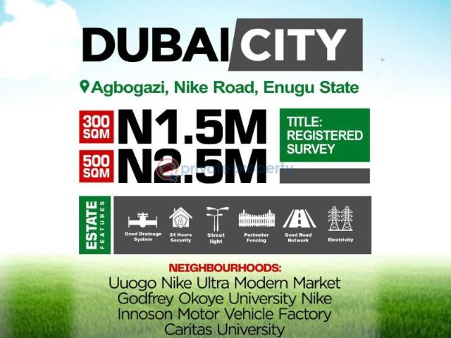For sale: Mixed use Land Dubai City Estate Located At Agbogazi Nike Enugu Area PID: 0PCHJB | Private Property Nigeria