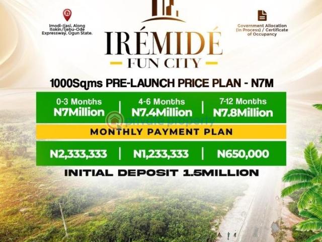 For sale: Mixed use Land Ikorodu Ijebu Ode Road. Ijebu Ode Ogun PID: 8PCCWR | Private Property Nigeria