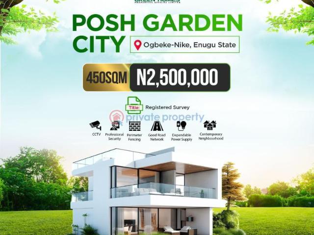 For sale: Mixed use Land Posh Garden Estate Federation Layout, Emene, Enugu Area PID: 5PCNBX | Private Property Nigeria