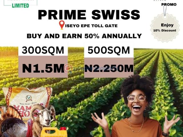 For sale: Mixed use Land Prime Swiss Estate Located At Iseyo Via Epe Tollgate Ijebu Ode Ogun PID: 3PCHJX | Private Property Nigeria