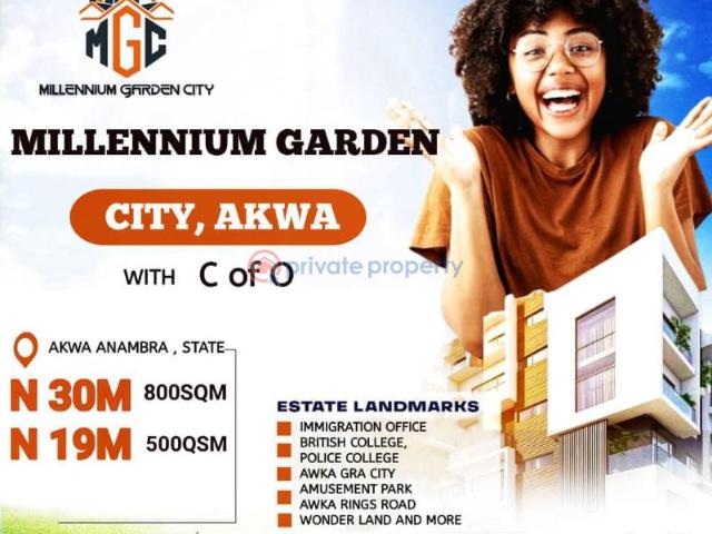 For sale: Residential Land Millennium Garden City Awka 3mins Drive From British College And Awka Ring Road Awka North Anambra PID: 2PBJCA | Private Property Nigeria