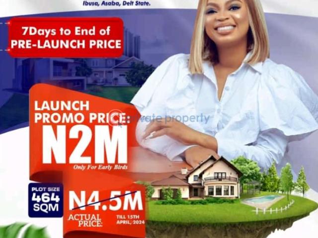 For sale: Residential Land Admiralty Drive Oshimili North Delta PID: 9PBNZH | Private Property Nigeria
