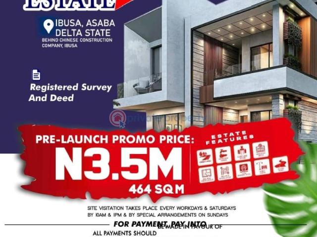 For sale: Residential Land Behind Chinese Construction Company Oshimili North Delta PID: 4PBNZH | Private Property Nigeria