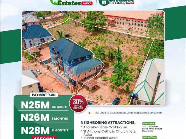 For sale: Residential Land Citadel Estate Awka North Anambra PID: 6PCPFY | Private Property Nigeria