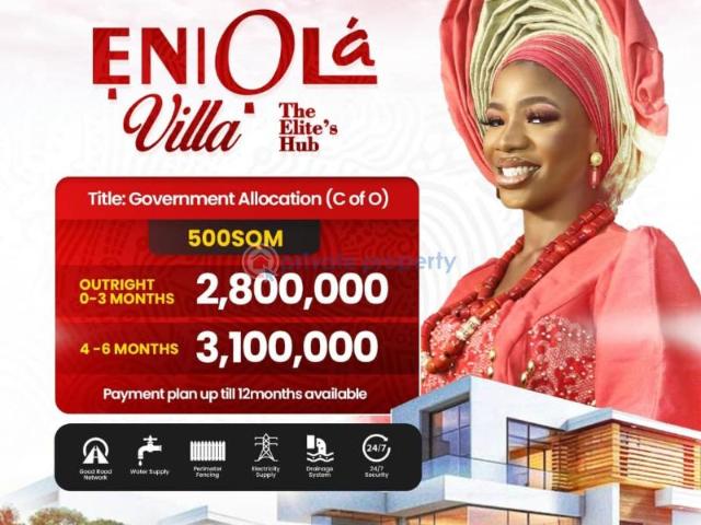 For sale: Residential Land Eniola Villa Estate Facing Iwo Road Lagelu Ibadan Close To Oyo State Housing Corporation Lagelu Oyo PID: 0PCBYF | Private Property Nigeria