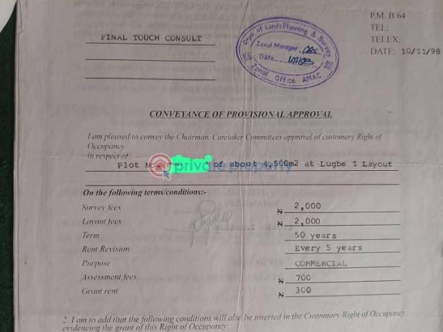 For sale: Residential Land Fha Lugbe Abuja Phase 4 PID: 7PBHBJ | Private Property Nigeria