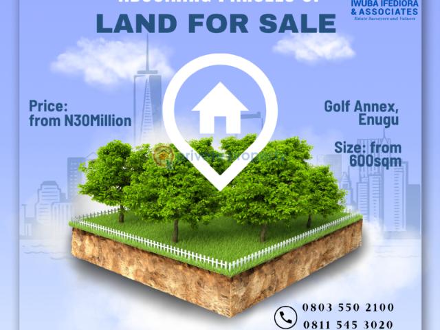 For sale: Residential Land Golf Annex, Enugu Suburb Enugu Area PID: 0PBEYH | Private Property Nigeria