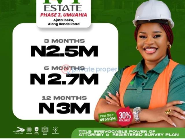 For sale: Residential Land Umuahia North Abia PID: 0PCRQZ | Private Property Nigeria