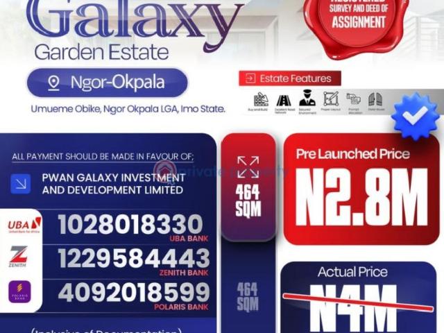 For sale: Residential Land Umueze Obike, Ngor Okpala Owerri Ngor Okpala Imo PID: 3PCNTU | Private Property Nigeria